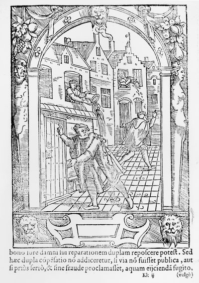 Straßenkriminalität, 1554 von Gerard de Jode